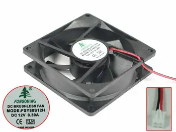 Двухпроводной серверный вентилятор охлаждения FONSONING FSY80S12H DC 12V0.30A 80x80x25 мм Изображение