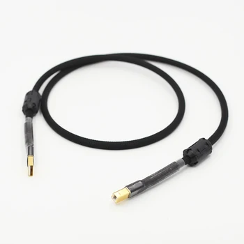 1 шт HiEnd Hifi USB кабель Высокого Качества от типа A до Типа B Hifi Кабель для передачи данных для ЦАП Изображение