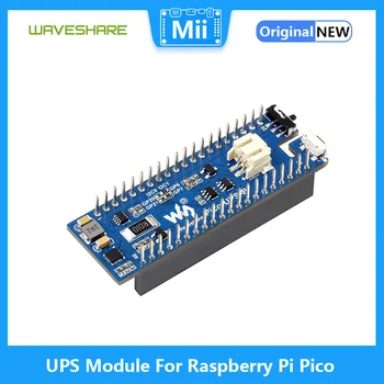 Модуль ИБП для Raspberry Pi Pico, источник бесперебойного питания, Li-Po аккумулятор, штабелируемый дизайн, Pico и ЖК-дисплей в комплект поставки не входят Изображение