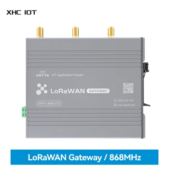 SX1302 868 МГц LoRaWAN Gateway Полудуплексный XHCIOT E870-L868LG12 27dBm 3 км DC8 ~ 28V Промышленный Многоканальный Беспроводной Шлюз Изображение