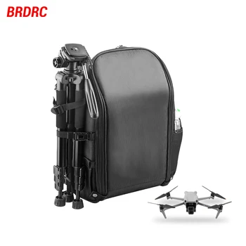 Многофункциональный Рюкзак для фотосъемки Большой емкости BRDRC Для DJI Air 3, Портативная Противоударная Мягкая сумка для аксессуаров для фотоаппарата Изображение