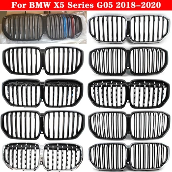 Средняя решетка для стайлинга автомобилей для BMW X5 серии G05 2018-2020, решетка переднего бампера из АБС-пластика, Центральная решетка для авто, вертикальная планка Изображение