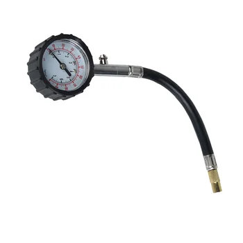 Универсальный Автомобильный Велосипедный мотор, измеритель давления воздуха в шинах, измеритель давления в шинах, Тестер транспортного средства, Система мониторинга (черный) Изображение