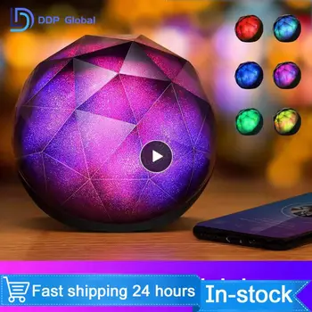 Колонки Для домашней вечеринки Музыкальный Плеер Tws Mini Ball Lamp Аудио Ретро Красочный светодиодный USB сабвуфер для подарка на День рождения Изображение