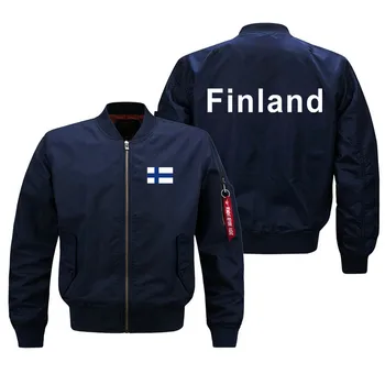 Новые куртки высшего качества для мужчин, куртка пилота, куртки-бомберы Ma1, Одежда на весну, осень, зиму, Мужские пальто с финским принтом, куртки Изображение