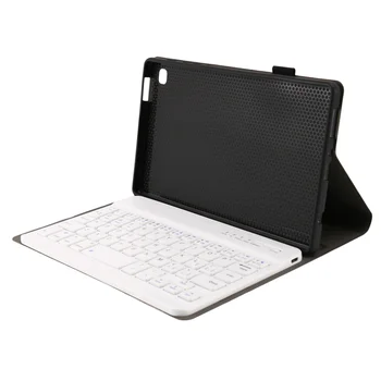 Чехол из искусственной кожи + клавиатура для Tab A7 Lite 8,7 дюймов T220/T225, откидная подставка с беспроводной клавиатурой (A) Изображение