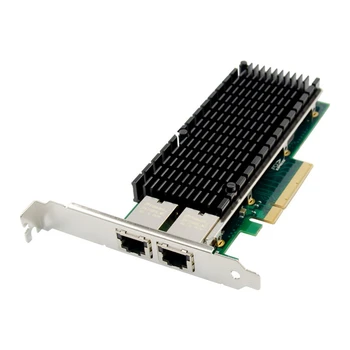 Серверная сетевая карта X540-T2 10G X540 PCI-E X8 Двухпортовая Серверная сетевая карта RJ45 Ethernet Сетевая карта Изображение