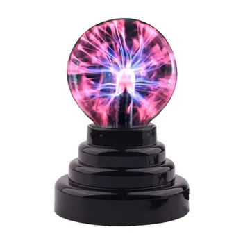 Плазменный шар Atomosphere Night Light Лавовая лампа Питание от USB и батареек AAA Подарок для детей 2020 Волшебный световой болт LED Lampen Изображение