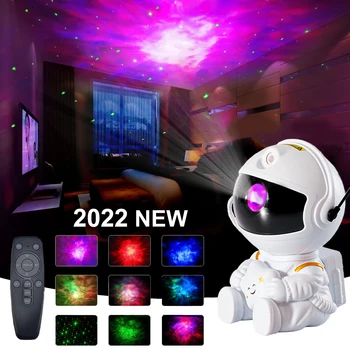 2022 Астронавт Звездный Проектор Звездное Небо Проектор Галактика Лампа Ночник Для Украшения Спальни Дома Декоративные Подарки Детям Изображение