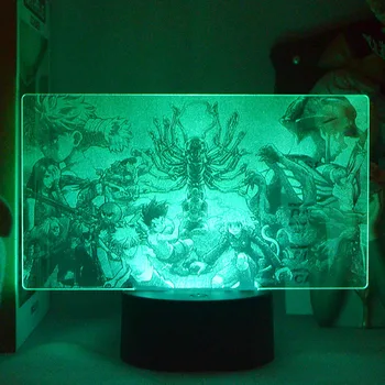 3D Лампа с изображением Аниме Hunter x Hunter Lighting Photo Phantom Troupe Классный подарок для спальни друзей-Отаку, светодиодные мигающие гаджеты Изображение