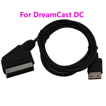100 штук Высококачественного 1,83 м RGB Scart Для SEGA Для DreamCast DC RGB Аудиокабель Scart Lead Line Cord Провод Изображение