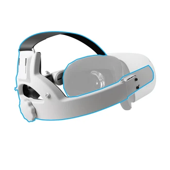 Регулируемый ремешок на голову для шлема виртуальной реальности Oculus Quest 2, ремешок по окружности головы с адаптером, аксессуары для виртуальной реальности Изображение