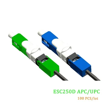 Оптовые продажи FTTH ESC250D APC одномодовый волоконно-оптический SC APC UPC разъем для быстрой полевой сборки для подвесного кабеля Изображение