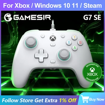 GameSir G7 SE Игровой контроллер Xbox, Проводной Геймпад для Xbox Series X, Xbox Series S, Xbox One, с джойстиком с эффектом Холла Изображение