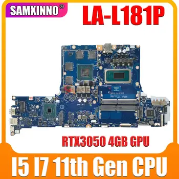 Материнская плата Gh51g LA-L181P.Для материнской платы ноутбука ACER Nitro 5 AN517-54.С процессором I5-11400H или i7 11800H. Графический процессор RTX3050 4 ГБ Изображение