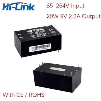 Бесплатная доставка, 10 шт./лот, 220 В 110 В до 9 В 2.2A, адаптер питания переменного тока постоянного тока HLK-20M09 с CE/ROHS Изображение