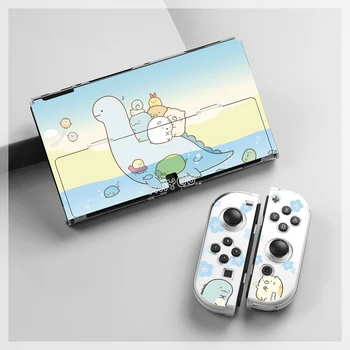 Для Nintendo Switch OLED Защитный чехол Жесткий корпус консоли + мягкий чехол JoyCon TPU Полное покрытие для кожи аксессуаров Switch Oled Изображение