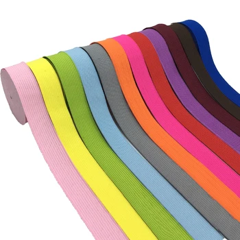 20 мм Разноцветные Высокоэластичные резинки, Веревка, Резинка, 2 см Лента из спандекса, Кружевная отделка для шитья, Пояс, Аксессуар для одежды Изображение