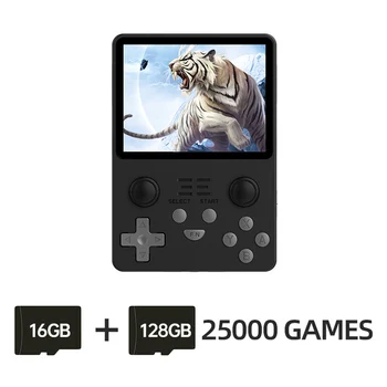Портативная игровая консоль Powkiddy RGB20S, ретро игровой плеер, система с открытым исходным кодом, встроенный 15000 + игр, 3,5 ”IPS экран, батарея 3500 мАч Изображение