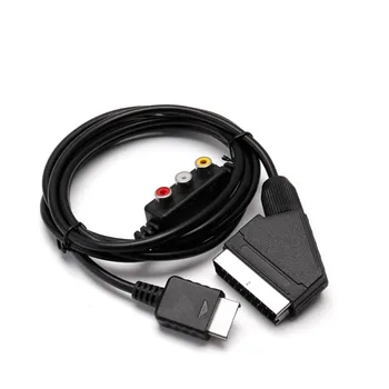 100ШТ Scart-кабель с AV-разъемом для PS2 Изображение