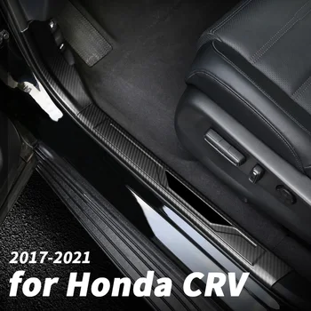 Автомобильная Отделка Порога Из Нержавеющей Стали, Приветственная Педаль Для Honda CRV CR-V 2017 2018 2019 2020 2021, Дверной Удар, Аксессуары Для интерьера Изображение