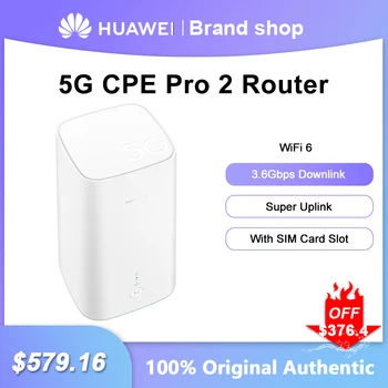 Оригинальный Huawei 5G CPE Pro 2 Маршрутизатор H122-373 H112-370 WiFi Ретранслятор 3,6 Гбит/с WiFi 6 С Удлинителем слота для SIM-карты, Усилителем сигнала Изображение