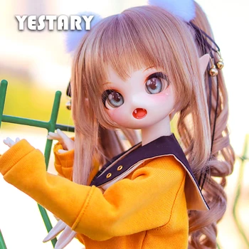 Кукла YESTARY Bjd 1/4 Полный комплект с макияжем, одежда, парик, двухмерное тело куклы аниме SD, 42 см, куклы из смолы для девочек, подарки Изображение