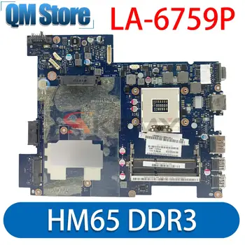PIWG1 LA-6759P Материнская плата для Lenovo Ideapad G470 Материнская плата ноутбука HM65 DDR3 GMA HD 3000 не с HDMI Тест 100% работы Изображение