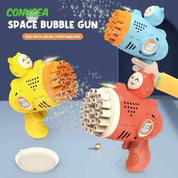 Машина для мыльных пузырей с 23 отверстиями, легкие мыльные пузыри, игры на открытом воздухе, игрушка для создания мыльных пузырей для детей, подарок для мальчиков и девочек Изображение