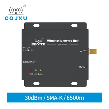 Ethernet Star Network 433 МГц 30 дБм 1 Вт Беспроводной Приемопередатчик дальнего действия IoT PLC Радиочастотный модуль передачи данных E70-DTU (433NW30-ETH) Изображение