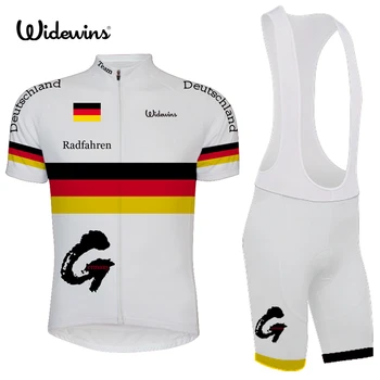 2017 велоспорт джерси дышащая одежда с короткими рукавами велосипедная одежда Radfahren одежда Ropa Ciclismo спортивная одежда Германия 6518 Изображение