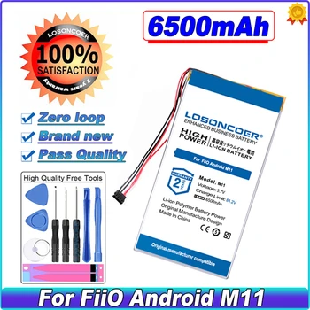 6500 мАч Аккумулятор Для Fiio M11 Batterie с 4-проводным разъемом Для FiiO Android M11 Музыкальный MP3-плеер Hi-FI Для Fiio M11 Pro Player Изображение