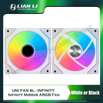 UNI FAN SL140 Зеркальный вентилятор SL-INFINITY 1 Кабель для подключения 5V ARGB SYNC 4Pin PWM Gen 3 L-Подключенное Управление Изображение