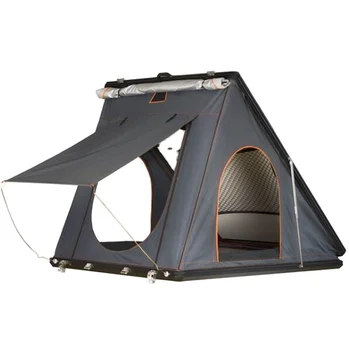 Алюминиевая крышка треугольная палатка Hardshell на крыше с багажной полкой на крыше Изображение