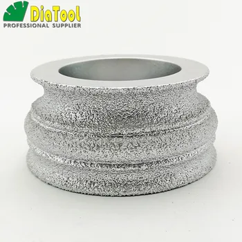 Ручной шлифовальный круг DIATOOL 75 мм x 35 мм с вакуумной пайкой Алмазный шлифовальный круг для мрамора, гранита и кварца. Изображение