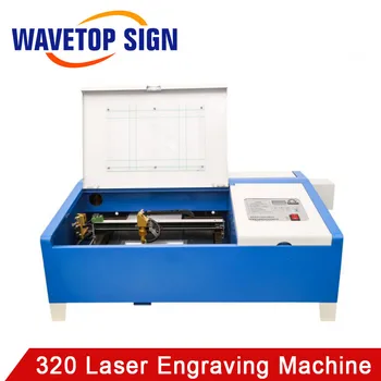 Лазерный гравировальный станок WaveTopSign 3020 Мощностью 50 Вт, рабочая зона 300x200 мм, Гравировальный станок с надписями Изображение