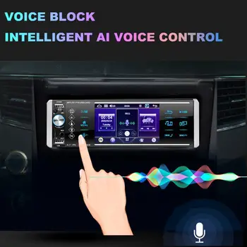 50% Горячие Продажи 4168AI 4,1-дюймовый Автомобильный MP5-плеер Bluetooth Hands-free Голосовое Управление USB-плеер для быстрой зарядки автомобилей Изображение