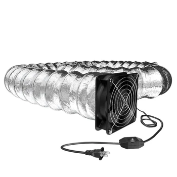 Заглушка Дымопоглотителя Вытяжной вентилятор Труба Воздуховод Вытяжной Вентилятор с Воздуховодным шлангом 69HF Изображение