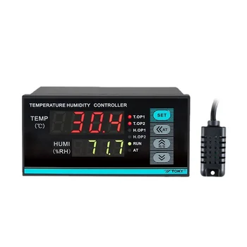 Цифровой блок контроля температуры и влажности/регулятор температуры и влажности для инкубатора Изображение