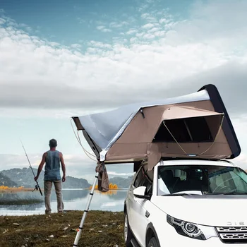 Zestlot 4X4 Кемпинг трейлер палатка Автомобильная палатка с жестким корпусом xxl автомобильная палатка на крыше на 4 человека Изображение