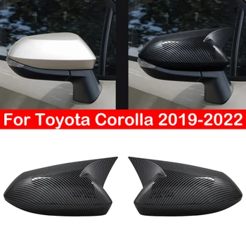 Для Toyota Corolla 2019 2020 2021 2022 Крышка Бокового Зеркала заднего Вида, Крышка Крыла, Наружная Дверь, Отделка Корпуса заднего Вида Из Углеродного волокна Изображение