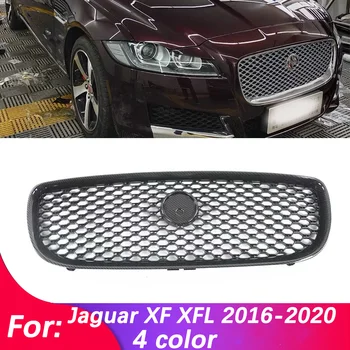 Автомобильный Аксессуар Решетка Переднего Бампера Центральная Панель Для Укладки Верхней Решетки Для Jaguar XF XF-R 2016 2017 2018 2019 2020 С ЛОГОТИПОМ 16-20 Изображение