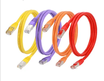 SE1087 шесть сетевых кабелей для дома, сверхтонкая высокоскоростная сеть cat6, гигабитная широкополосная компьютерная маршрутизация 5G, соединительная перемычка Изображение