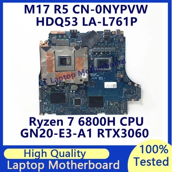 CN-0NYPVW 0NYPVW NYPVW Для материнской платы ноутбука DELL M17 R5 с процессором AMD Ryzen 7 6800H GN20-E3-A1 RTX3060 LA-L761P 100% Протестировано Хорошо Изображение