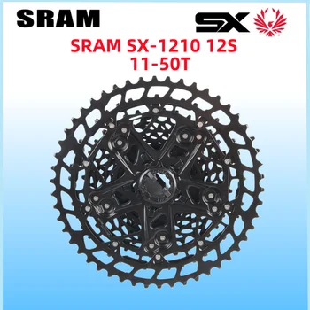 Скоростная Кассетная Звездочка SRAM SX 1X12S для Горного Велосипеда CS-PG-1210-A1 Черная 12V 12S 11-50t Свободного Хода MTB Велосипедный Маховик Изображение