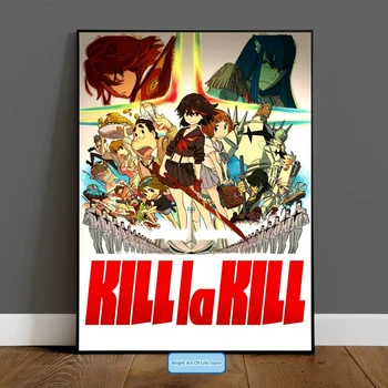 KILL la KILL Аниме-плакат, Японский аниме-сериал, художественная обложка, постер фильма, настенная живопись, домашний декор (без рамки) Изображение