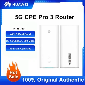 Разблокированный Huawei 5G CPE Pro 3 Маршрутизатор H138-380 WiFi 6 Ретранслятор сигнала Двухдиапазонный Гигабитный Усилитель 250 Мбит/с Со Слотом Для Sim-карты Изображение