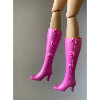 Новые стили кукольной обуви, сапоги на высоком каблуке, обувь на плоской подошве, игрушечная обувь для вашей маленькой ножки BB 1/6 куклы A199-1 Изображение