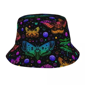 Шляпа-бабочка, модная солнцезащитная кепка, уличная рыбацкая шляпа для женщин и мужчин, подростковые пляжные кепки, рыболовная кепка Изображение