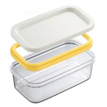 Кухонный портативный прямоугольный контейнер для хранения Сыра с крышкой (1 шт.) Изображение